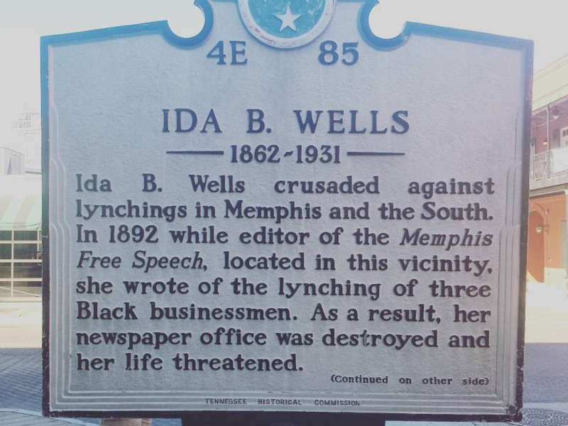 Ida B. Wells Plaque