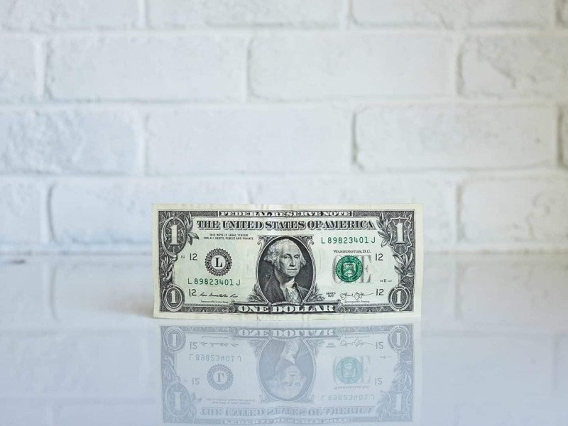 A dollar bill.