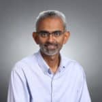 Subramamiam Vincent in a button-up.