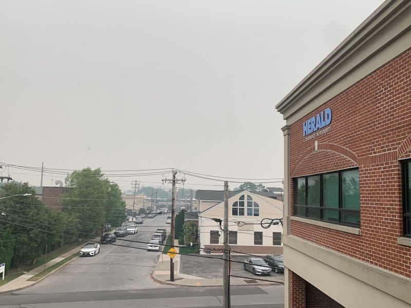A photo of the Herald Newspapers office.