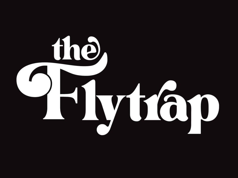 The Flytrap logo in white text on a black background.
